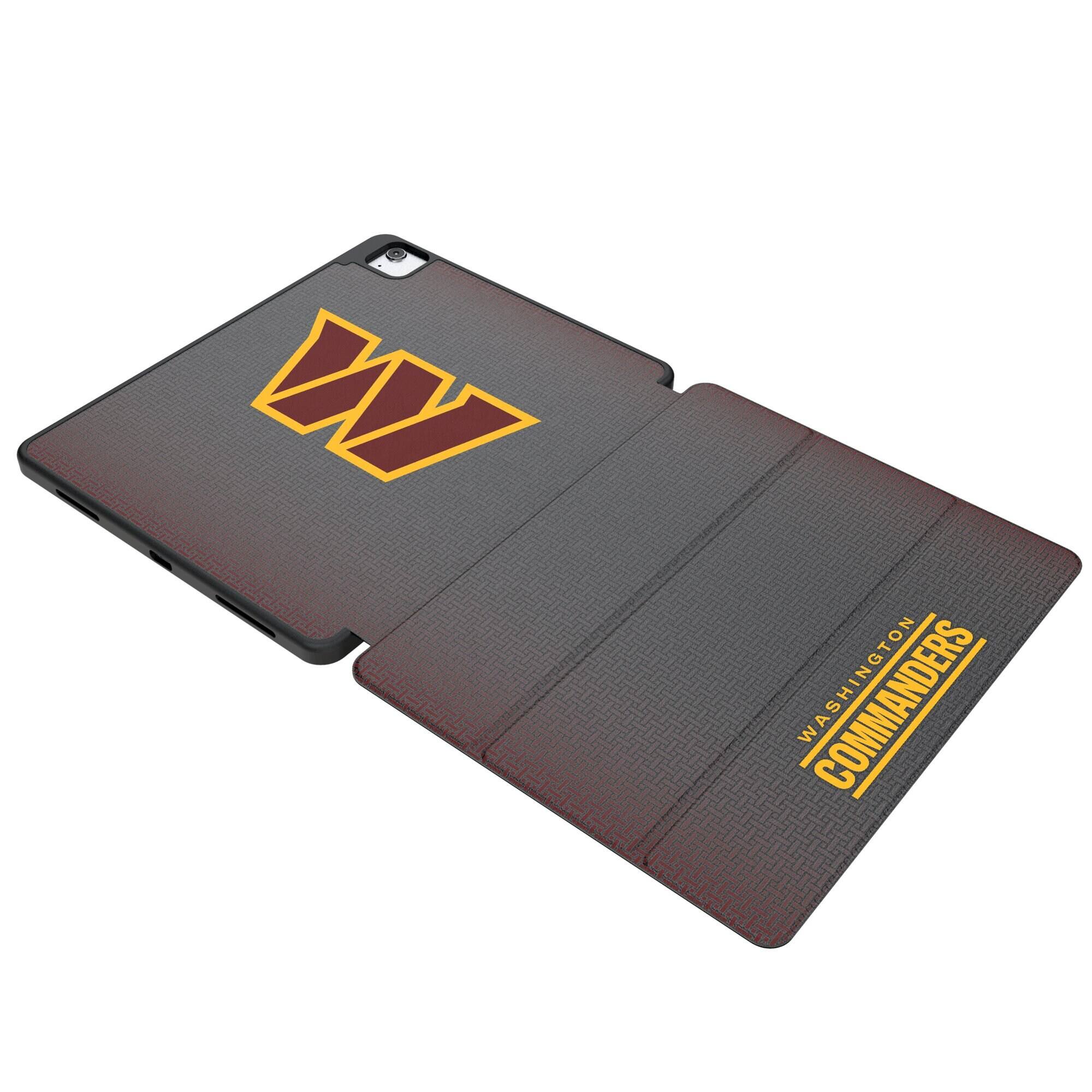Front. Keyscaper - Washington Commanders iPad Case - 6/7th Gen Mini - Black.