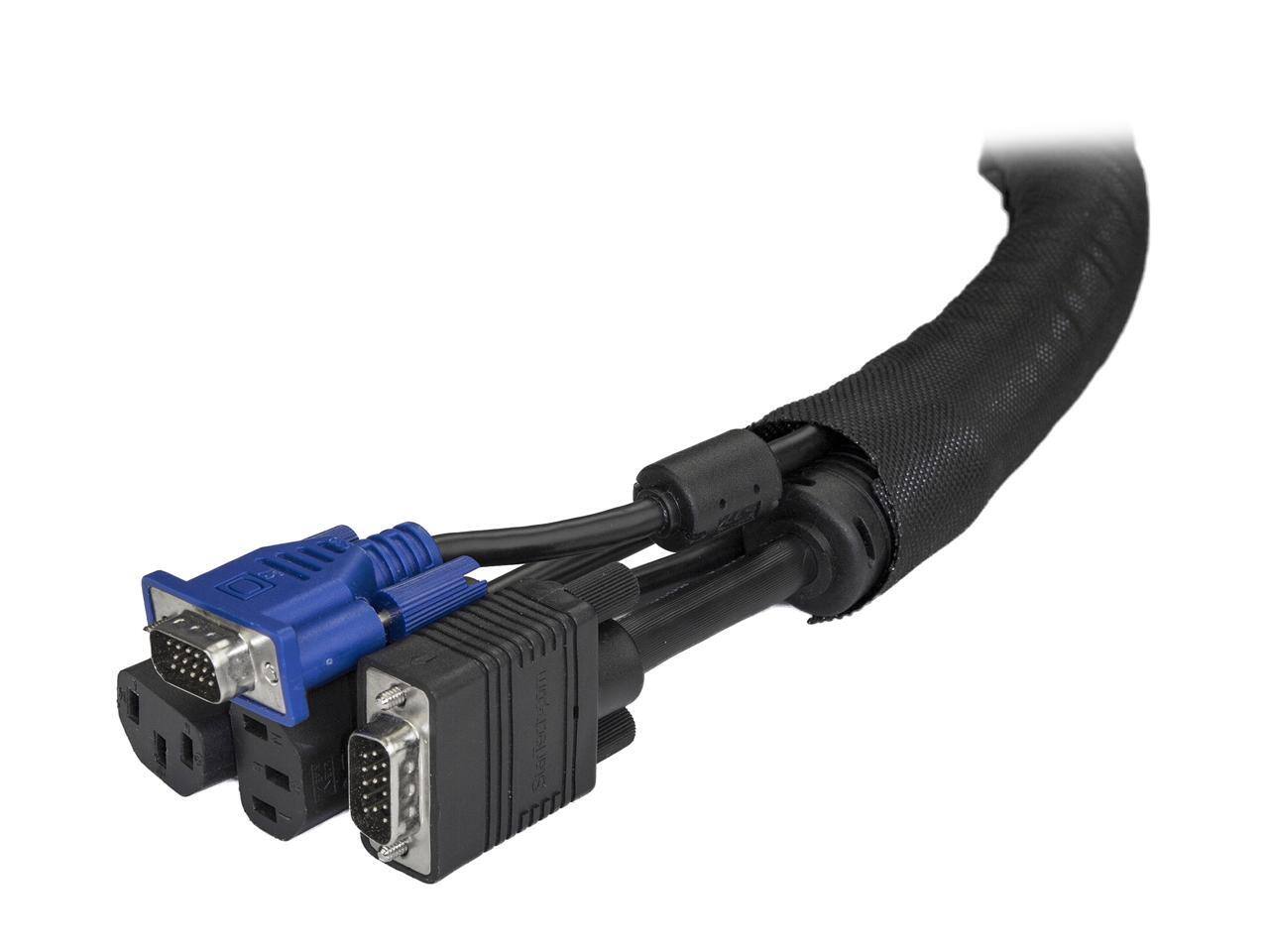 Alt View 1. StarTech.com - StarTech.com WKSTNCM2 15' Trimmable Fabric Cable Sleeve (WKSTNCM2).