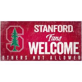 Fan Creations - Stanford Cardinal 6" x 12" Fans Welcome Sign - Multicolor