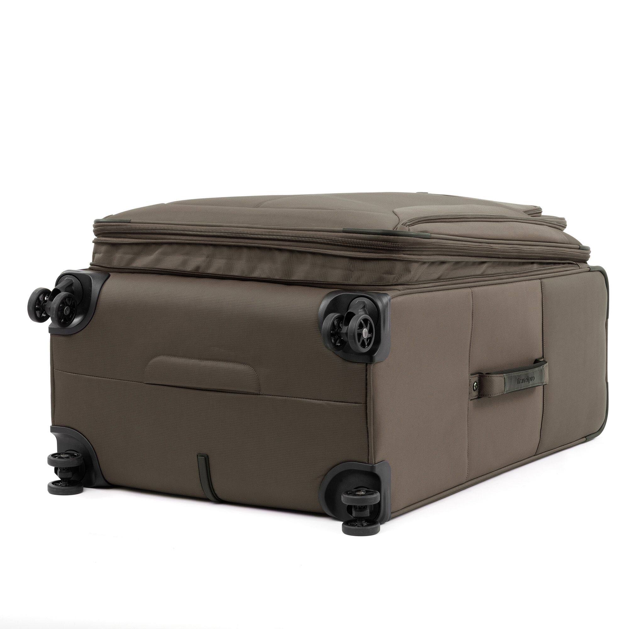 Alt View 2. Travelpro - Tourlite Softside Expandable 29" Checked Spinner Luggage - Espresso.