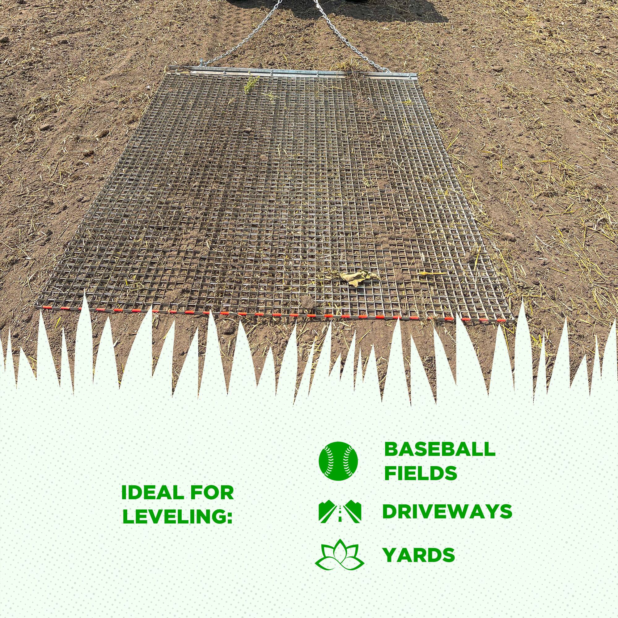 IDEAL FOR LEVELING:  
BASEBALL FIELDS  
DRIVEWAYS  
YARDS