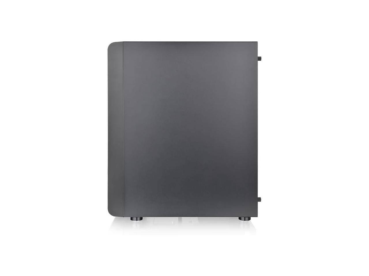 Alt View 3. Thermaltake - Thermaltake S200 Plus TG ARGB Black ATX Mid Tower Gaming Case with 120mm ARGB Fan - Black.