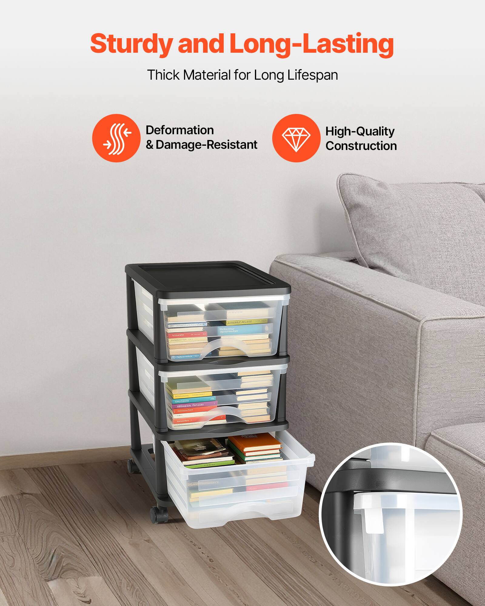 Sturdy and Long-Lasting  
Thick Material for Long Lifespan  

- Deformation & Damage-Resistant  
- High-Quality Construction