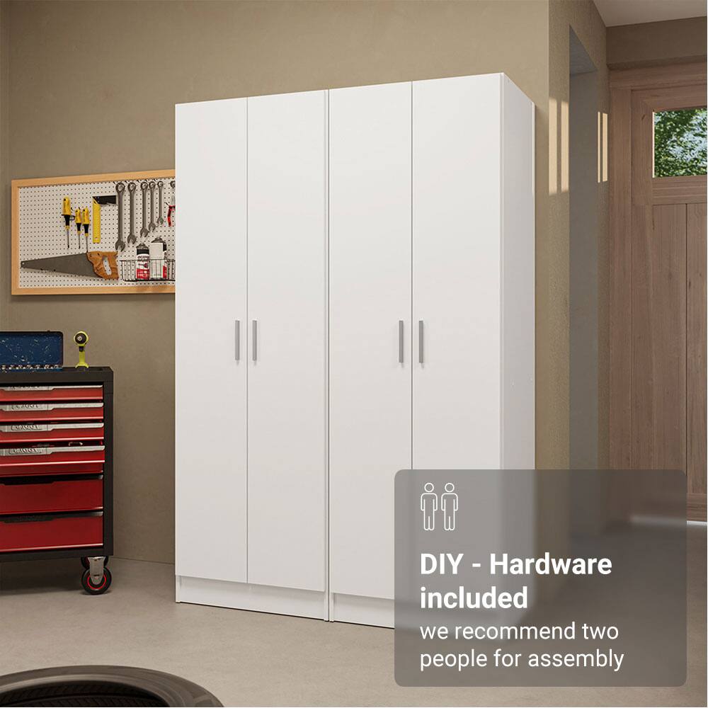 DIY - Hardware included  
we recommend two people for assembly