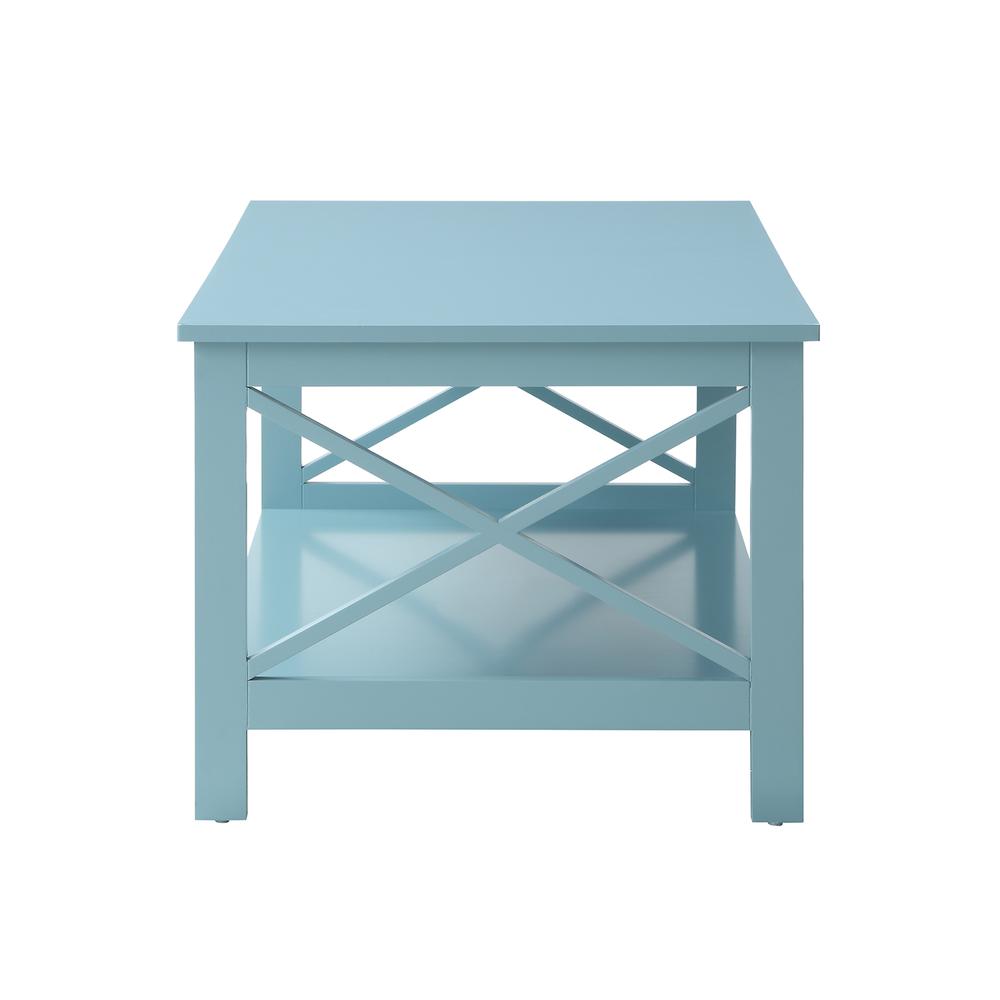 Alt View 4. Convenience Concepts - Oxford Coffee Table - Sea Foam Blue.