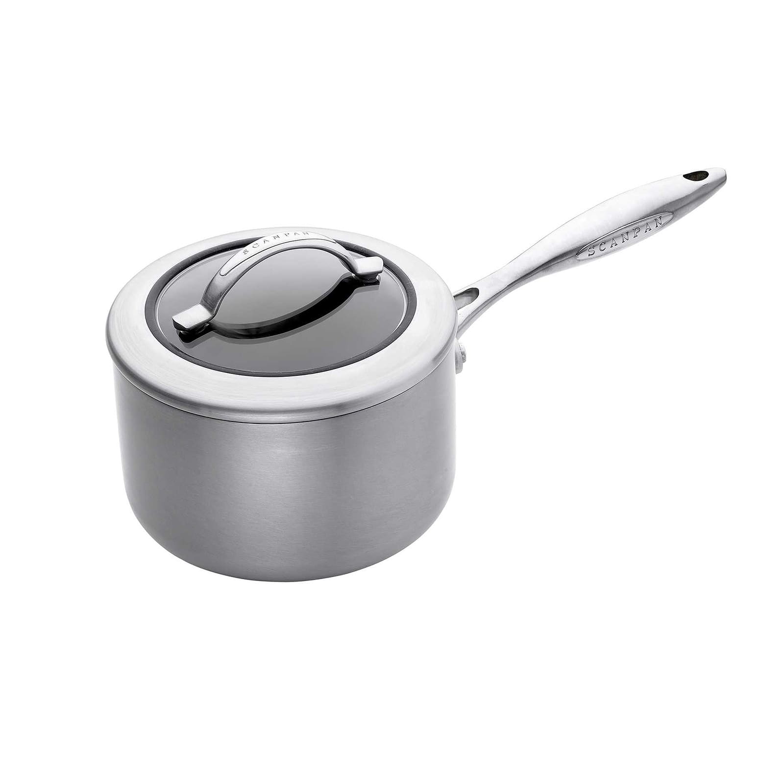 Scanpan - CTX 2 Quart Saucepan with Lid, Stainless Steel - Silver