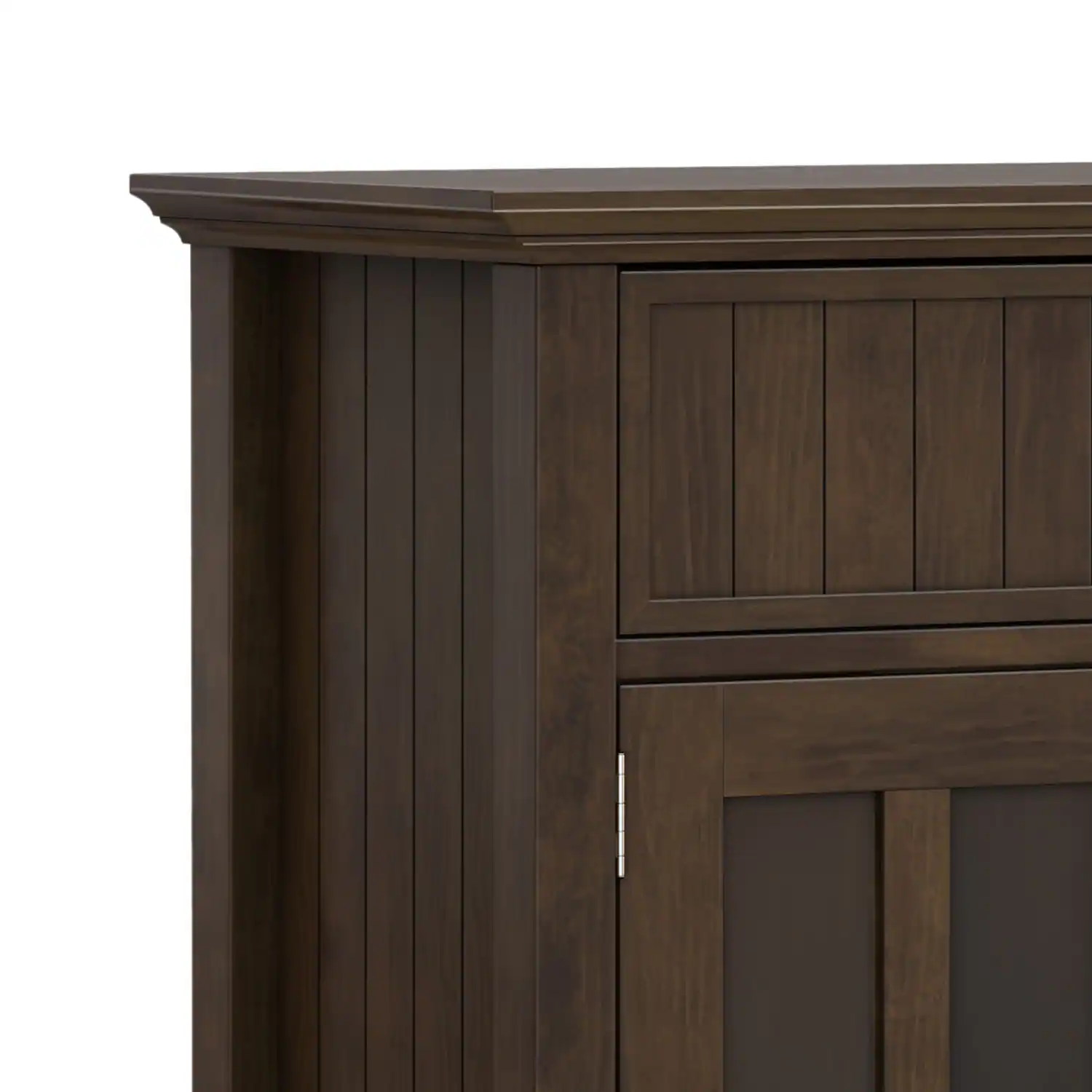 Alt View 5. Simpli Home - Acadian SOLID WOOD Large Sideboard Buffet in Brunette Brown - Brunette Brown.