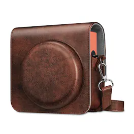 Kitcheniva - Vegan Leather Bag Camera Case With Strap For Fujifilm Instax Square SQ1 Vintage Brown - Vintage Brown