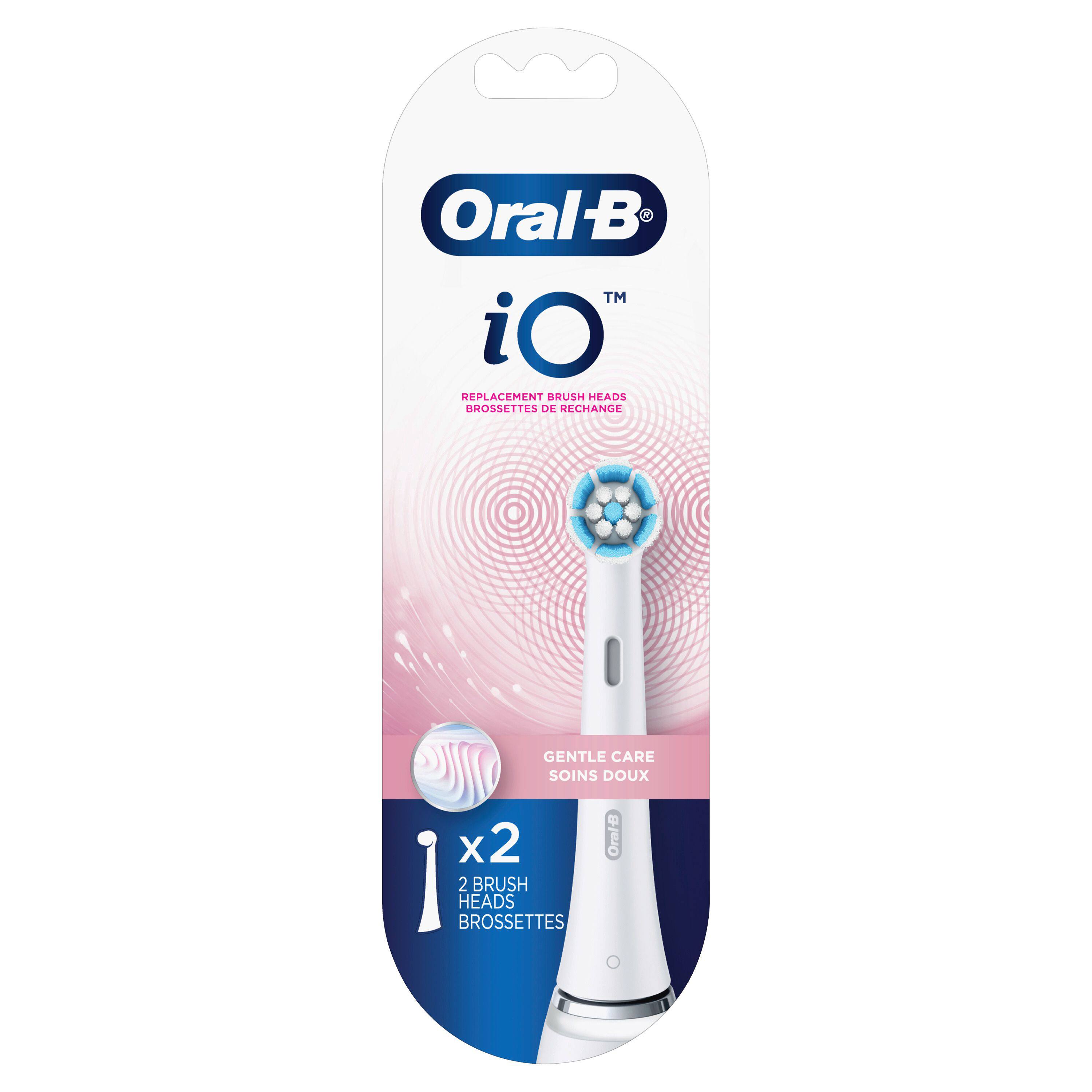 Oral-B iO™ REPLACEMENT BRUSH HEADS  
GENTLE CARE  
2 BRUSH HEADS  
BROSSETTES DE RÉCITANCE  
SOINS DOUX  
x2