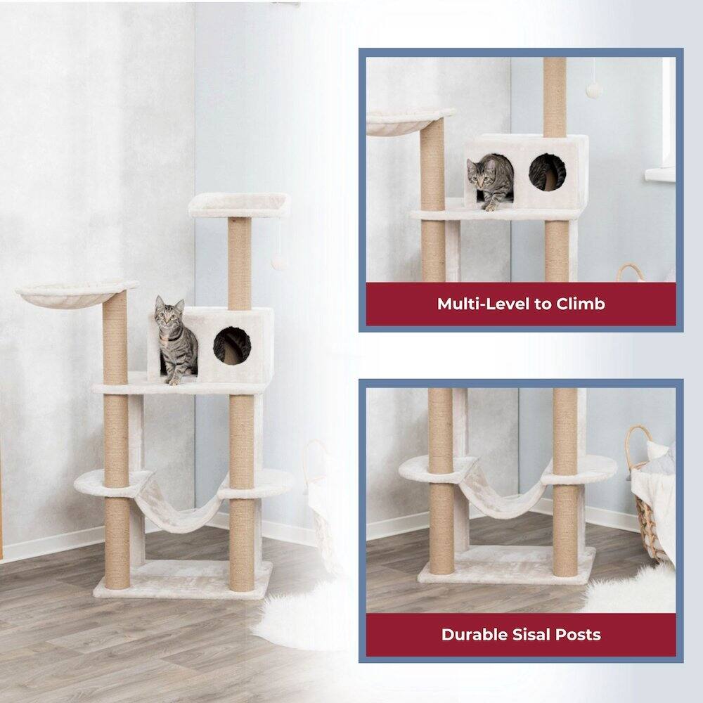 Multi-Level to Climb  
Durable Sisal Posts