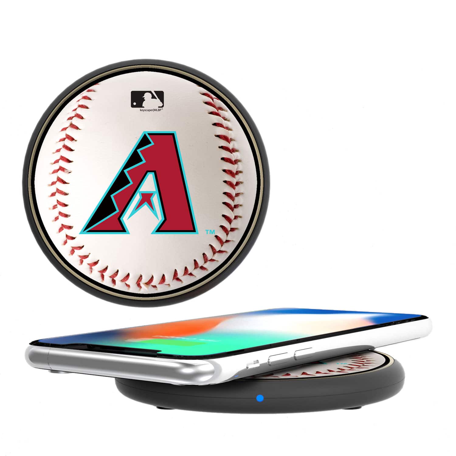 Keyscaper - Arizona Diamondbacks Wireless Charging Pad - Multicolor