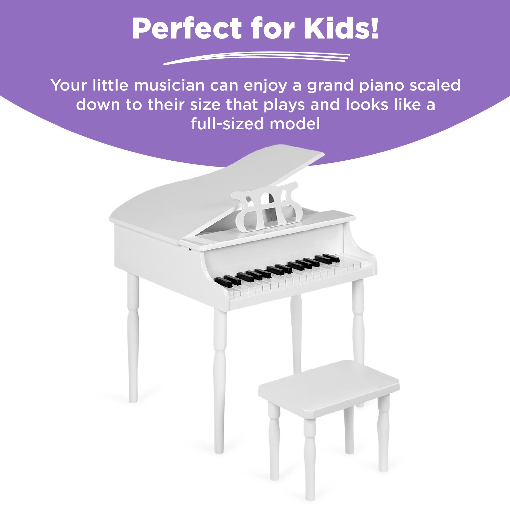 Perfect for Kids!

Your little musician can enjoy a grand piano scaled down to their size that plays and looks like a full-sized model.