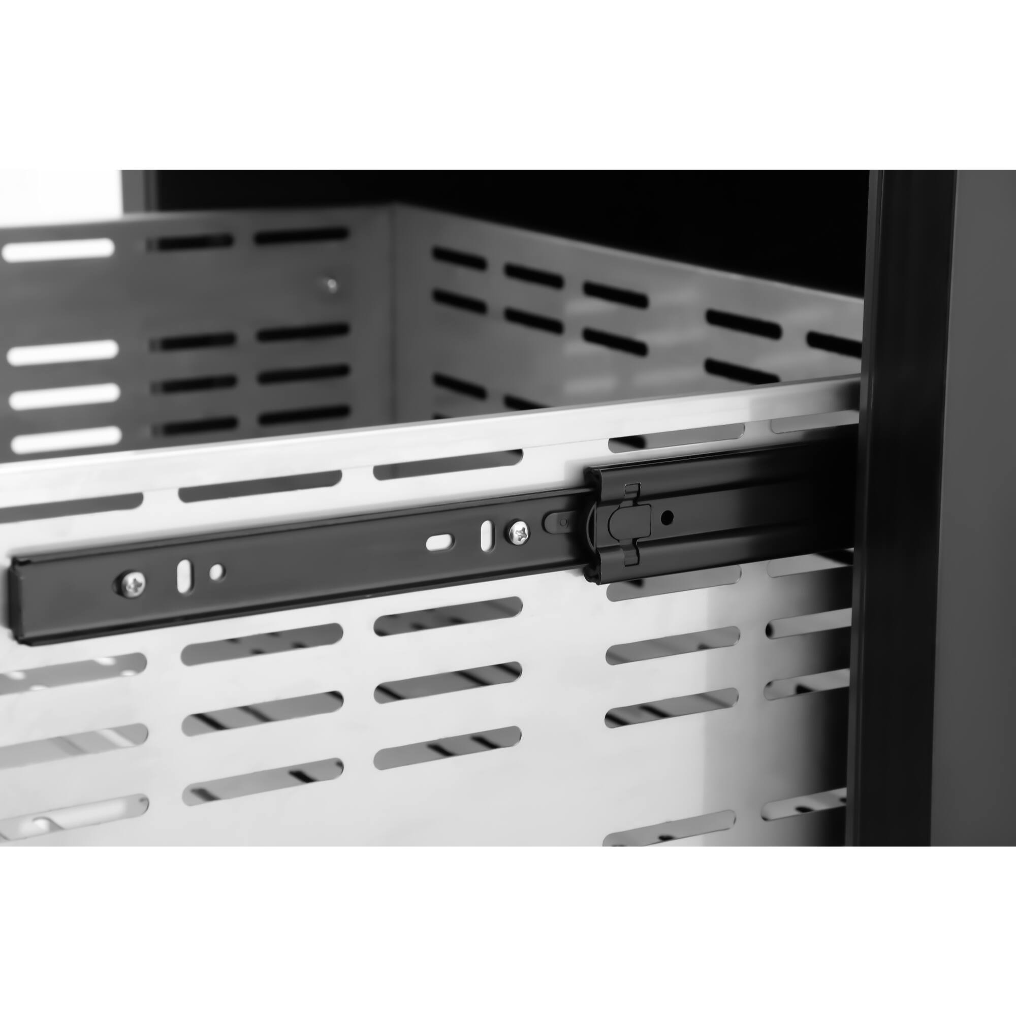 Alt View 8. Koolmore - 24 in.  Built-in Two-Drawer Refrigerator in Stainless-Steel (KM-OKS-RD2) - Black and Silver.