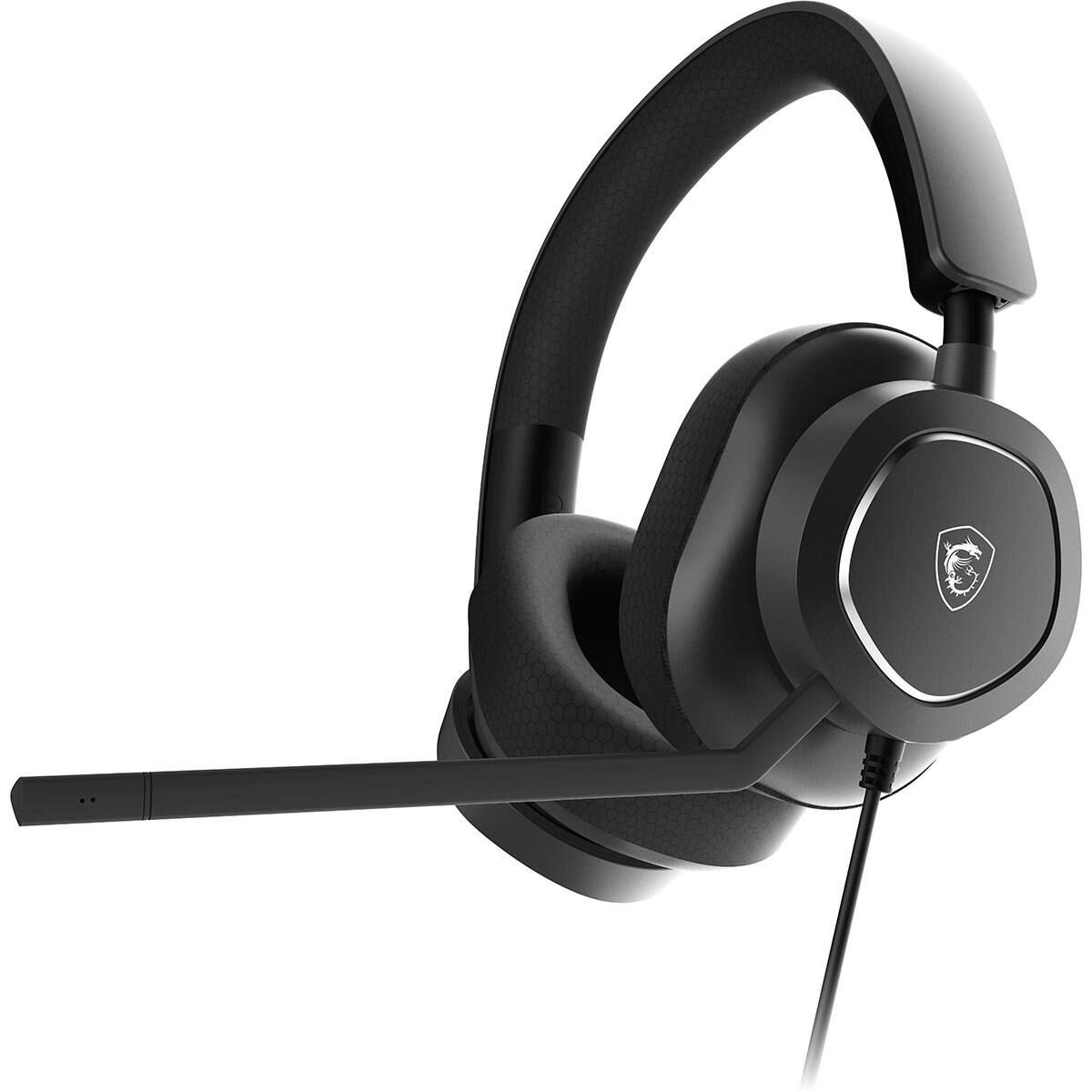 Front. MSI - MSI MAESTRO 300 Wired Closed-Back Over-Ear Gaming Headset - Red.