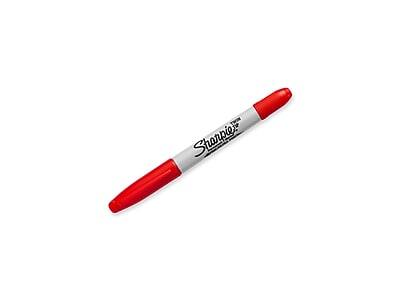 Alt View 2. Sharpie - Permanent Markers, Twin Tip, 12/Pack - Red.