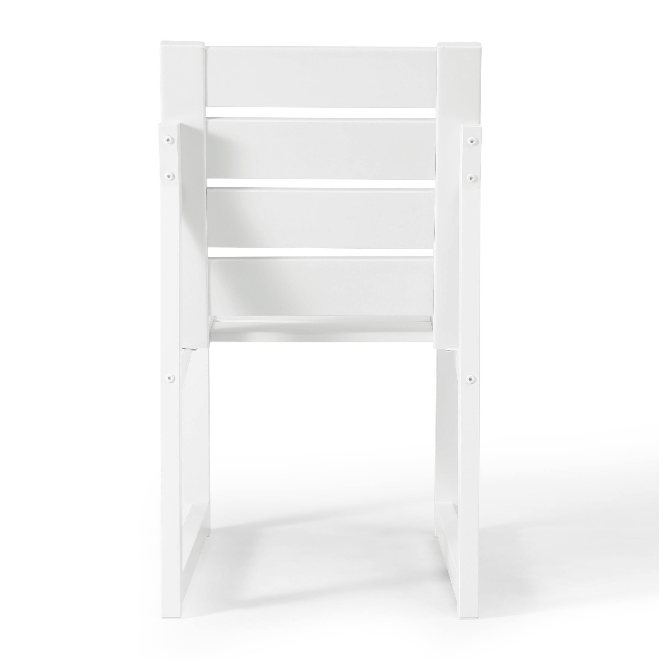 Alt View 1. WestinTrends - WestinTrends Cape May HDPE Outdoor Patio Dining Side Chair - White.