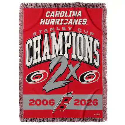 CAROLINA HURRICANES
STANLEY CUP CHAMPIONS
2X
2006
2026
NHL