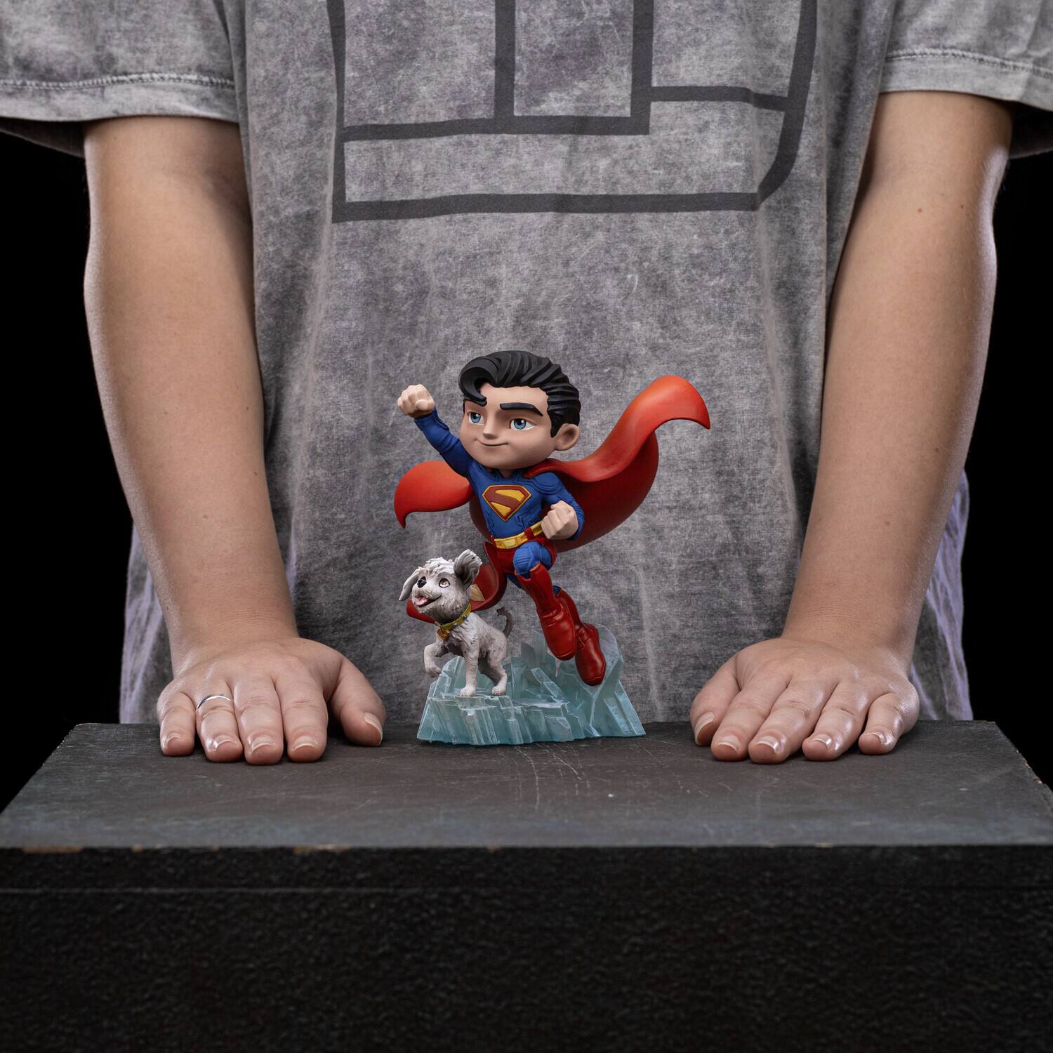 Alt View 4. Iron Studios - Iron Studios - Superman - MiniCo - Superman & Krypto Figure   - Collectibles - Multicolor.