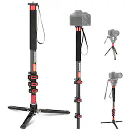Neewer - Carbon Fiber Monopod, 67.7", 13.2lb Load