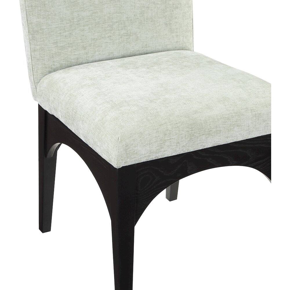 Meridian Furniture - Waldorf Mint Chenille Fabric Dining Chair - Blue - Thumbnail 5