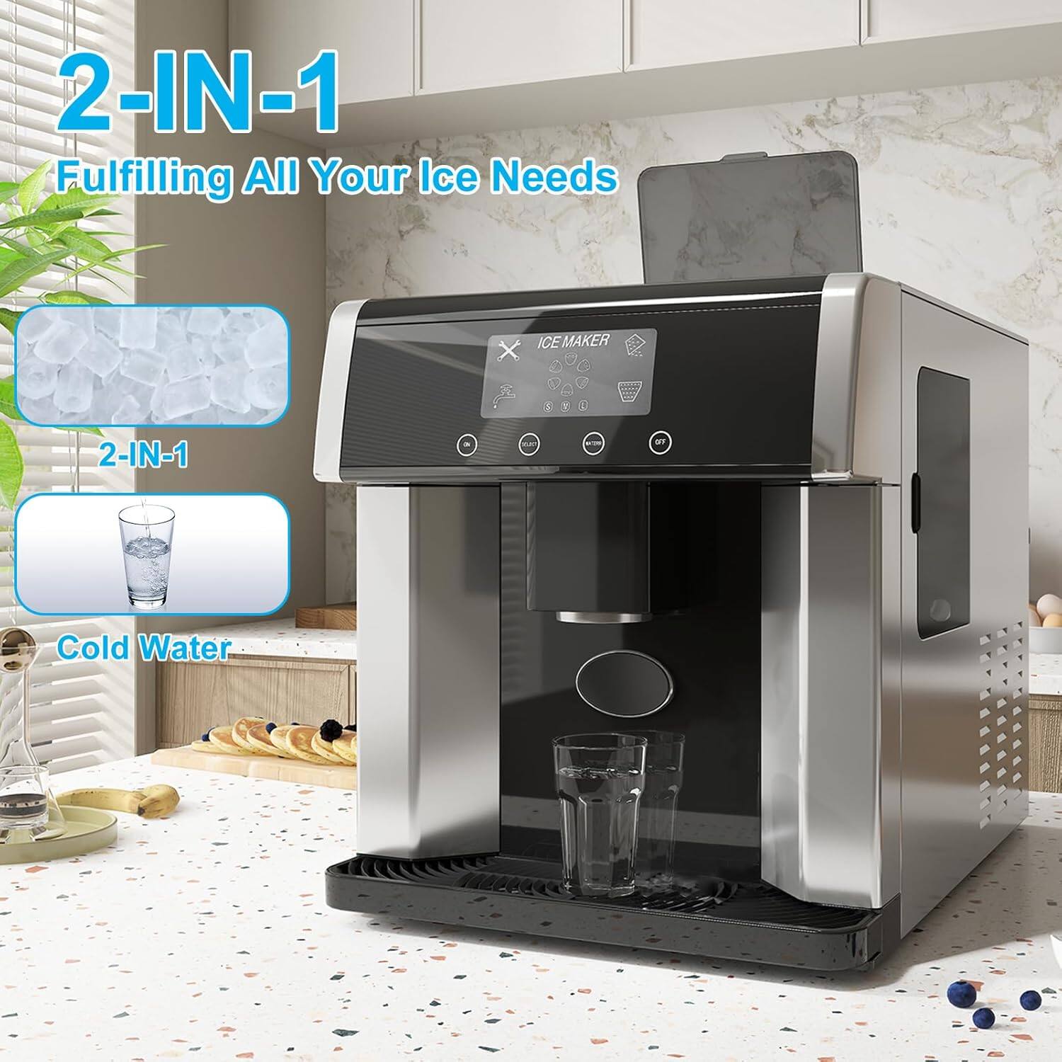 2-IN-1  
Fulfilling All Your Ice Needs  

ICE MAKER  

2-IN-1  

Cold Water