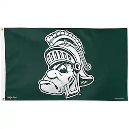 WinCraft - Michigan State Spartans Single-Sided 3' x 5' Deluxe Mascot Flag - Multicolor