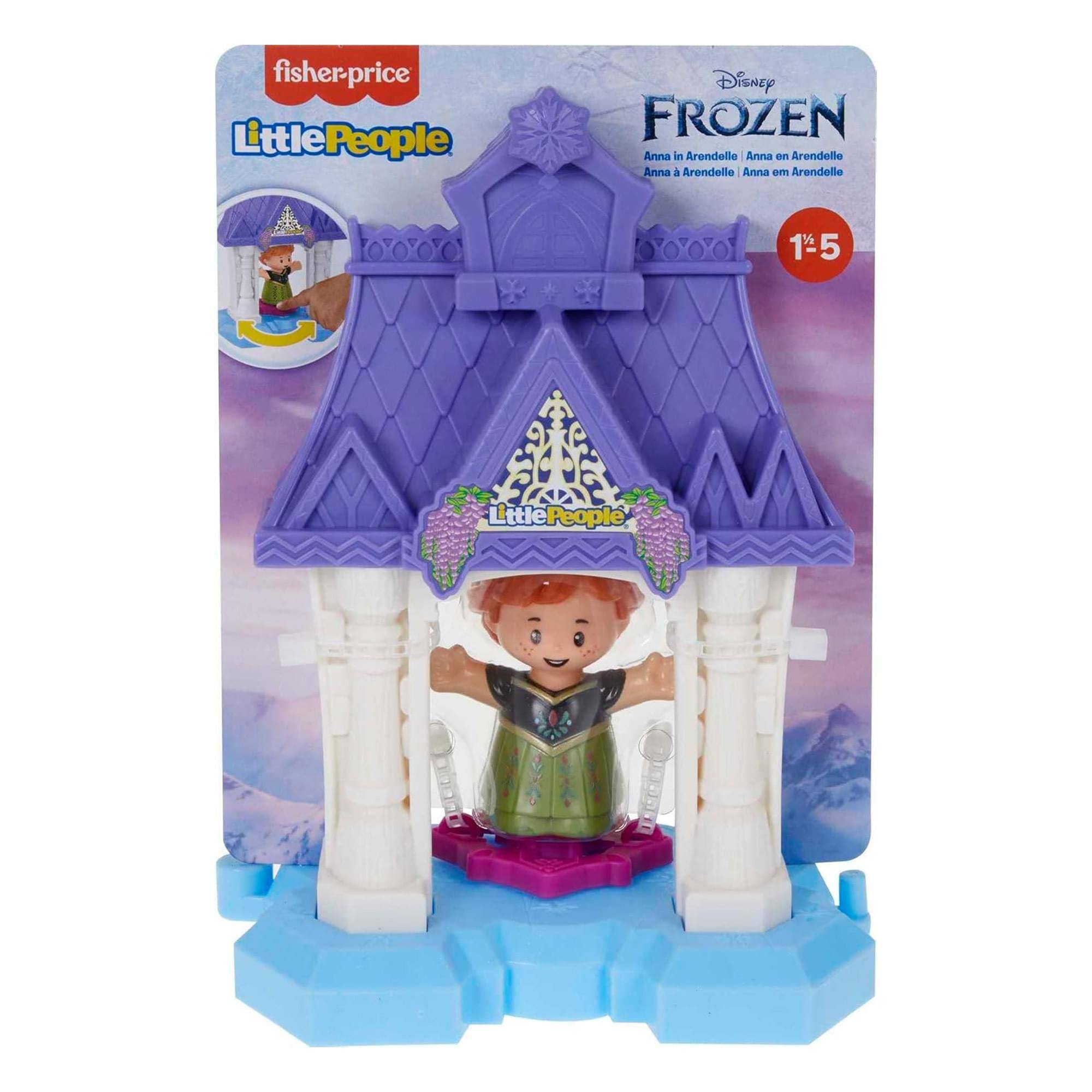fisher-price LittlePeople Disney FROZEN Anna in Arendelle  
Anna on Arendelle  
Anna à Arendelle  
Anna a Arendelle  
Anna em Arendelle  
1½ Litttle People