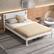 Alt View 2. Costway - Full Wooden Platform Bed - White.