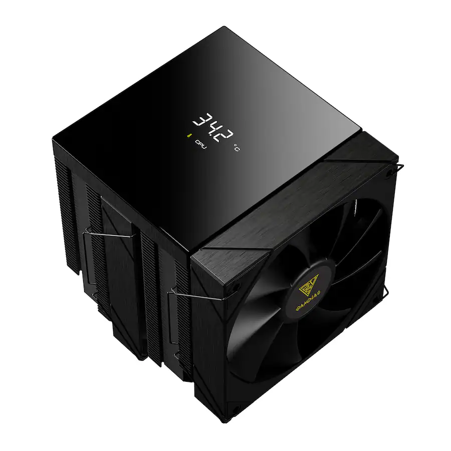 GAMDIAS BOREAS P2 62D AMD/Intel CPU Air Cooler, 6 high performance ...