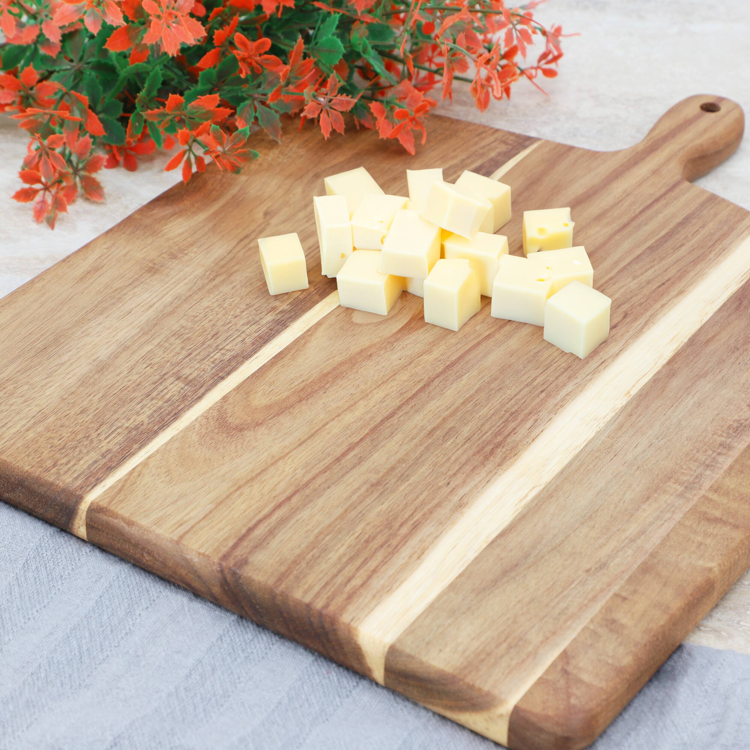 Alt View 5. MegaChef - MegaChef 13 Inch Acacia Wood Square Serving Board - Brown.