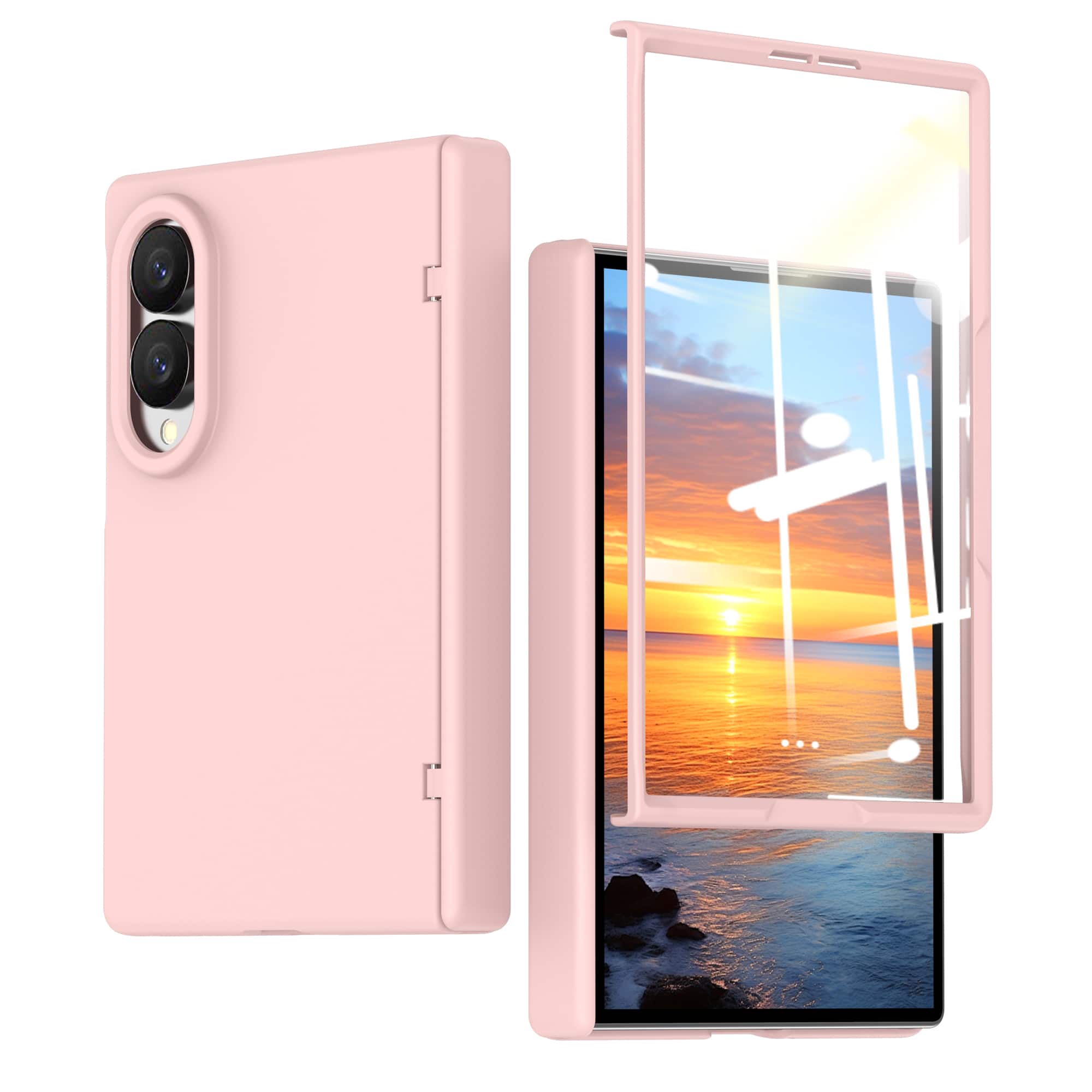 Dteck - Rugged Full Body Case for Samsung Galaxy Z Fold8,Built-in Screen Protector & Hinge Protection,Shock-absorbent Back Cover - Pink price history on PriceWatchPro