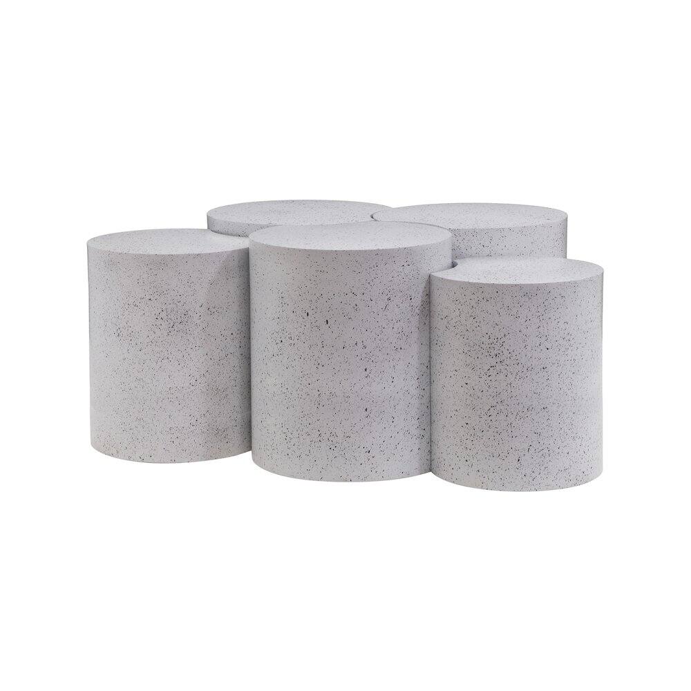 Alt View 1. Meridian Furniture - Dimple White Coffee Table - White.