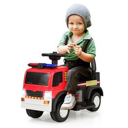 Gymax - Kids 6V Ride On Fire Truck Fire Engine Battery Powered w/ Siren - Other