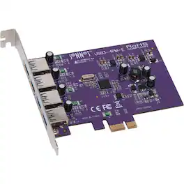Sonnet Technologies - Sonnet ALLEGRO USB 3.0 PCIe (4 ports) - PCI Express - Plug-in Card - 4 USB Port(s) - 4 USB 3.0 Port(s) - Unknown