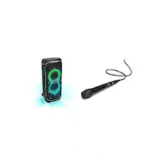 Front. JBL - JBL PartyBox Ultimate Powerful Portable Bluetooth Party Speaker with Dynamic Light Show with PBM100 Wired - Black.