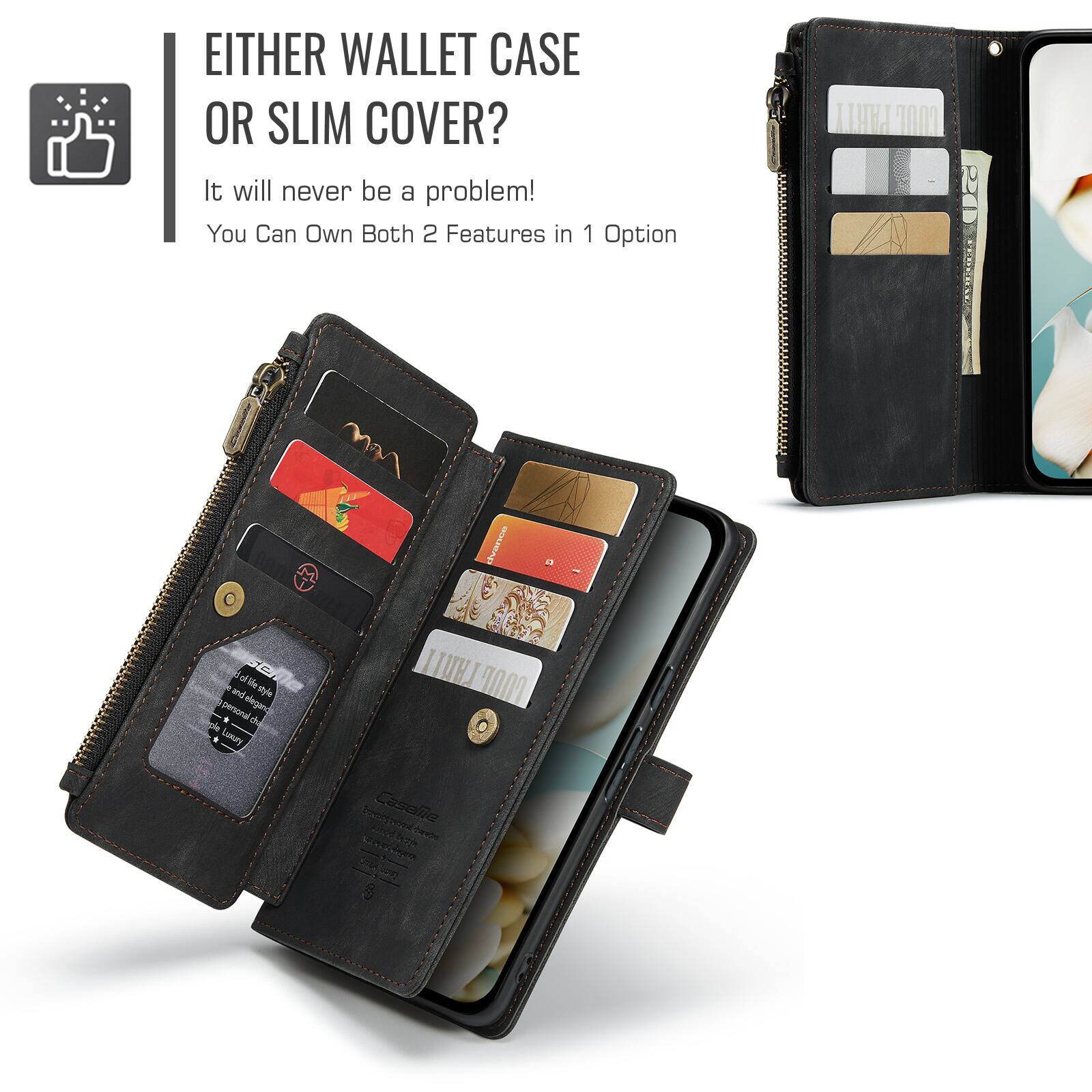 EITHER WALLET CASE OR SLIM COVER?  
It will never be a problem! You Can Own Both 2 Features in 1 Option

PARTY CODE  
dvance a and of of life 22/4  7000 personal elegend ple du Lovery Invanganicani Caselie BRAS  barding