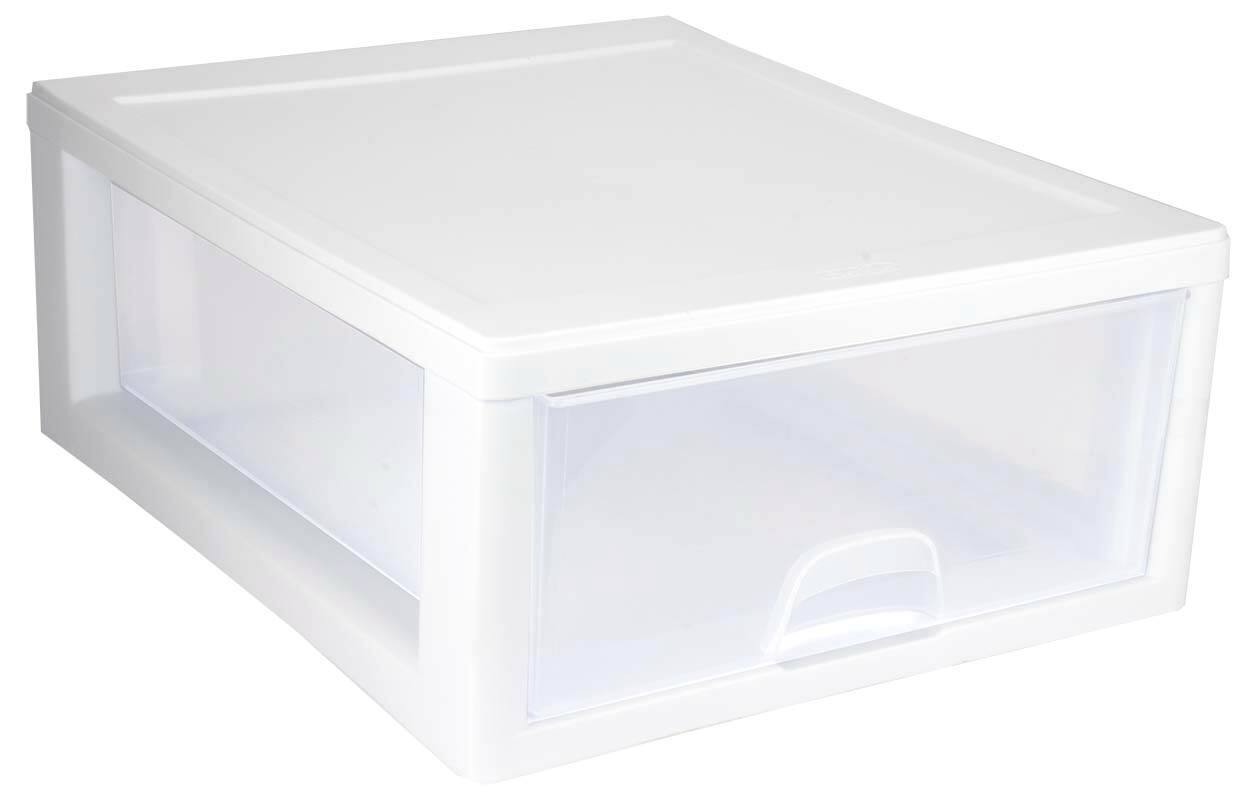 Alt View 10. Sterilite - Sterilite 16 Qt Clear Stacking Storage Drawer Container (6 Pack) + 6 Qt (6 Pack).