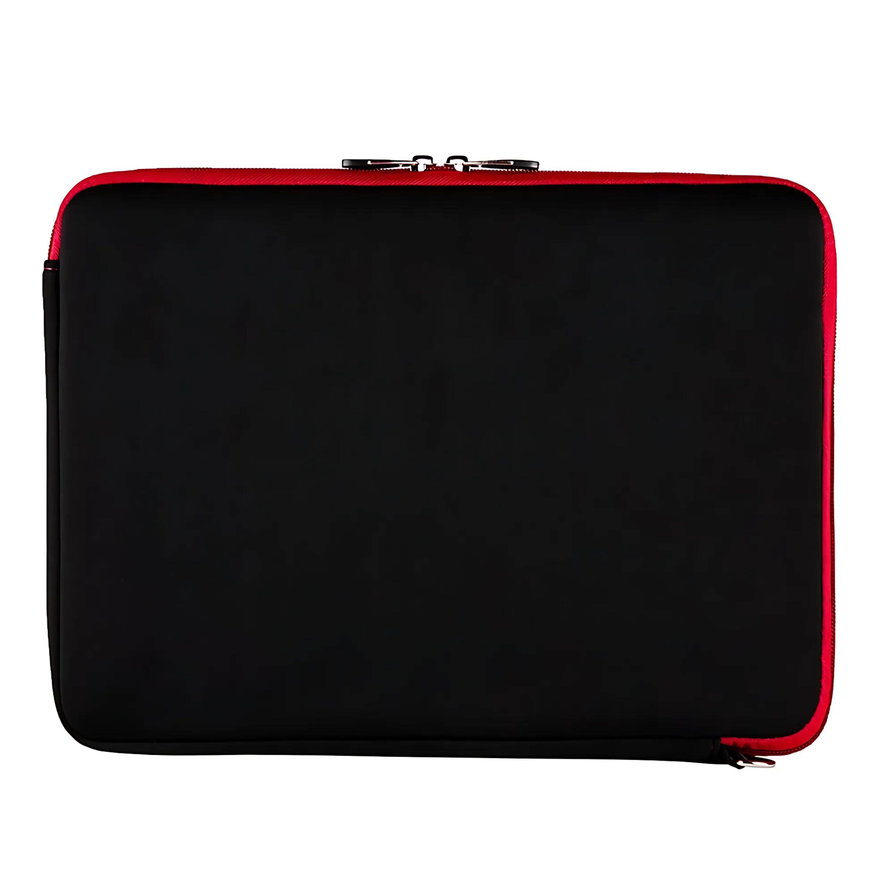 Angle. Kitcheniva - Universal Laptop Neoprene Sleeve Carry Case Zipper Bag 13" Black/Red - Black/Red.