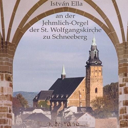 István Ella  
an der  
Jehmlich-Orgel  
der St. Wolfgangskirche  
zu Schneeberg