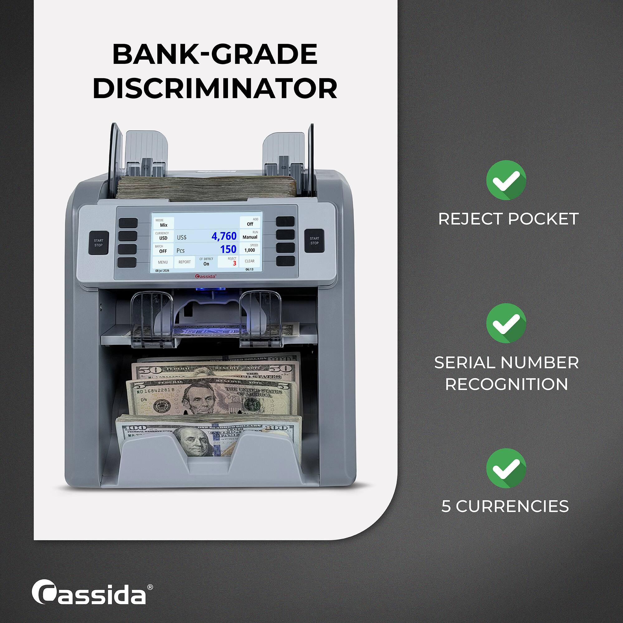 BANK-GRADE DISCRIMINATOR

BOOK Mr CURRINO USO OFF 1000 DEJAN
is Off US$ 4,760 Manual 200 Pcs 150 1,000 0 adidas 683 REPORT CLEAR On 3 Cassida

STATE STOP
REJECT POCKET

PROELD FEDERAL D168422818
COLLARS CYTYD RESERVE LOTE 30 ISART STATES ESKING THE 5 CONTENT STATES VEGICA
SERIAL NUMBER RECOGNITION
100
MILCURA 100 RUS THE
5 CURRENCIES

Cassida