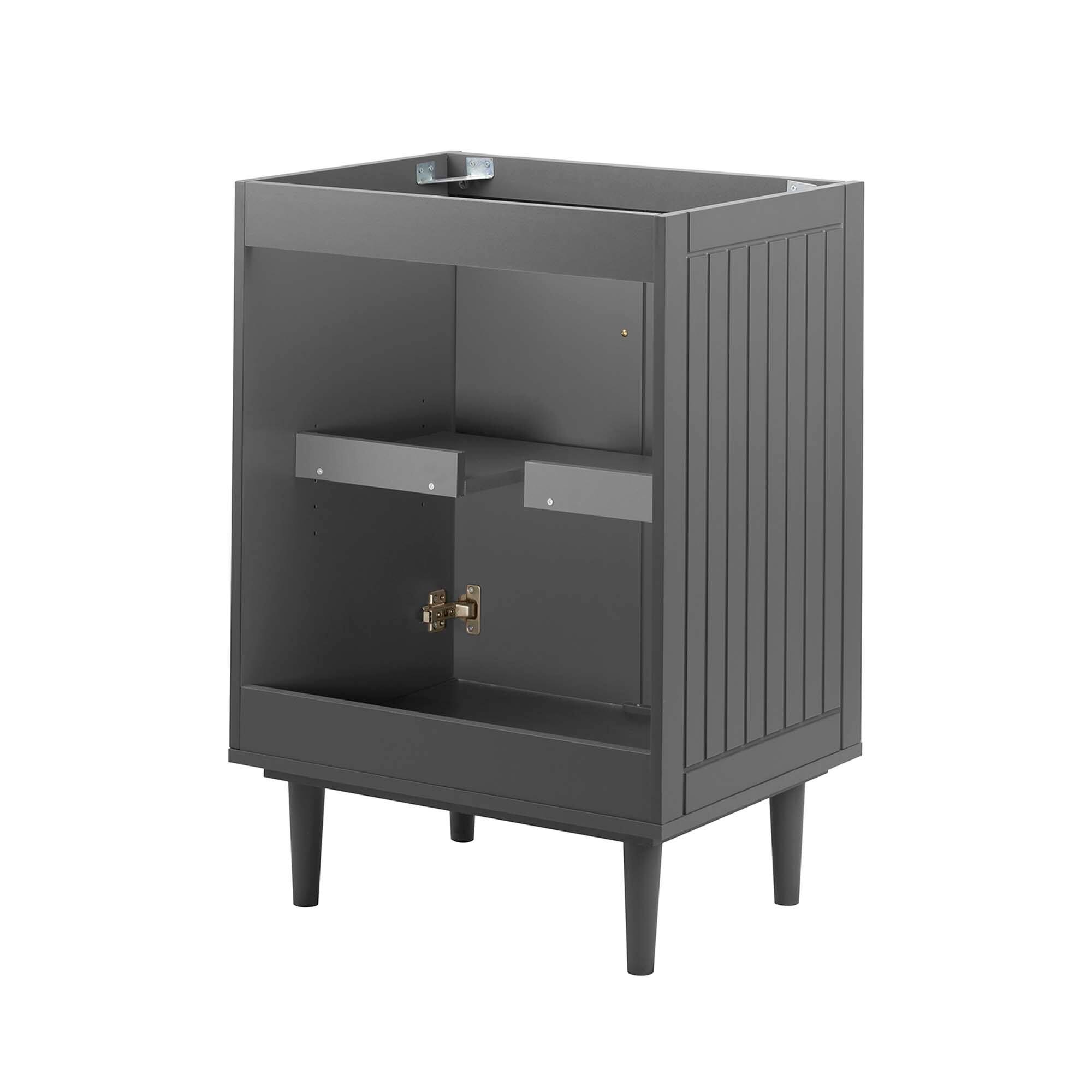 Alt View 5. Modway - Augusta 24" Bathroom Vanity Cabinet (Sink Basin Not Included) by Modway - Gray.