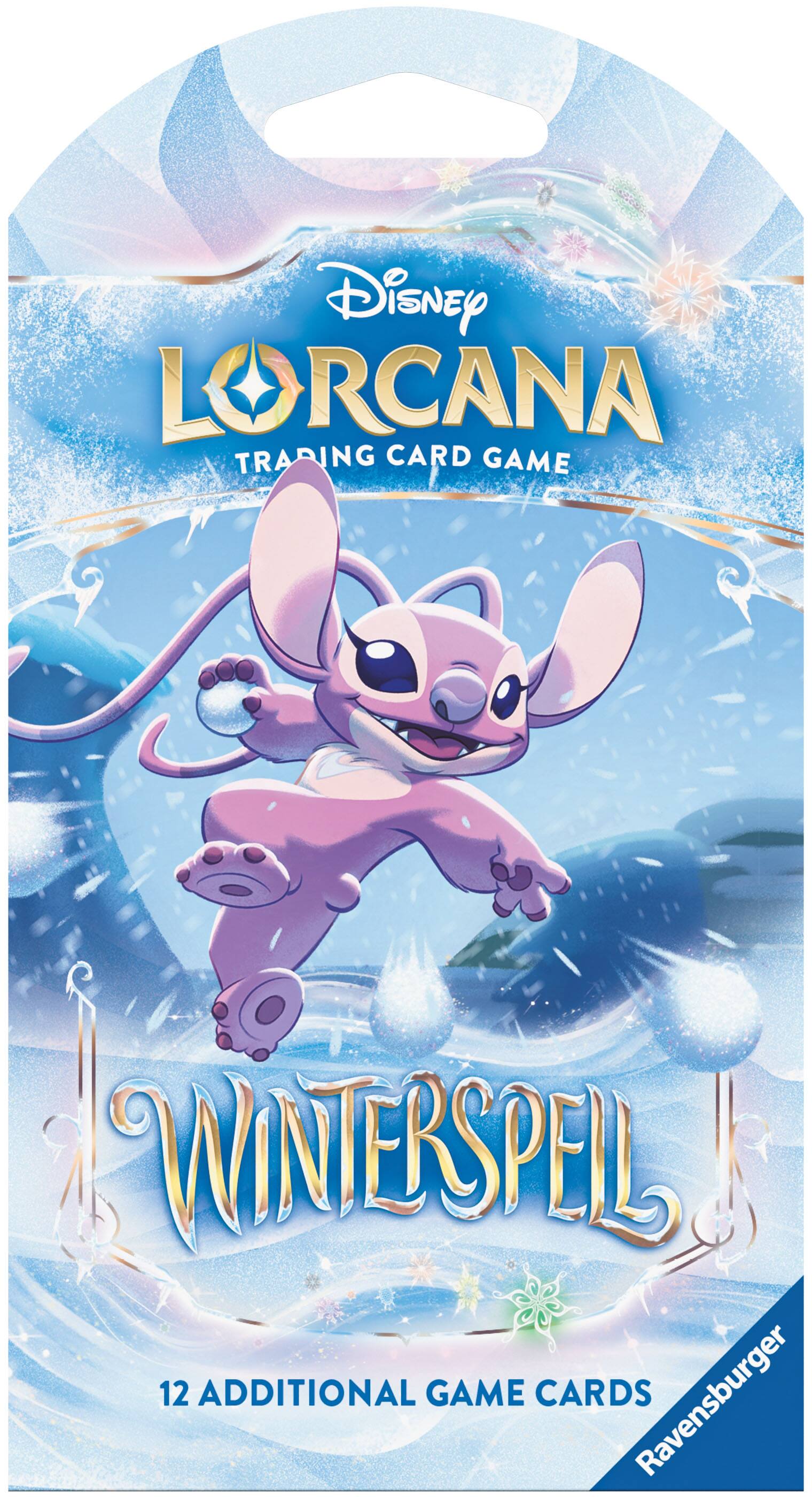 Disney LORCANA TRADING CARD GAME  
WINTERSPEL  
12 ADDITIONAL GAME CARDS  
Ravensburger