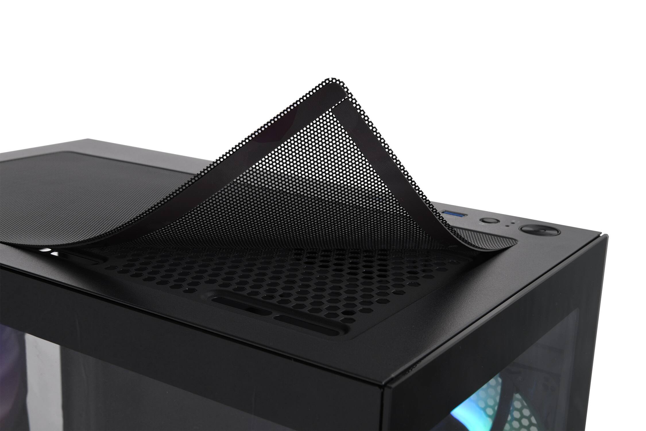 Alt View 9. Thermaltake - View 170 TG ARGB Micro-ATX Mid-Tower PC Case - Black.