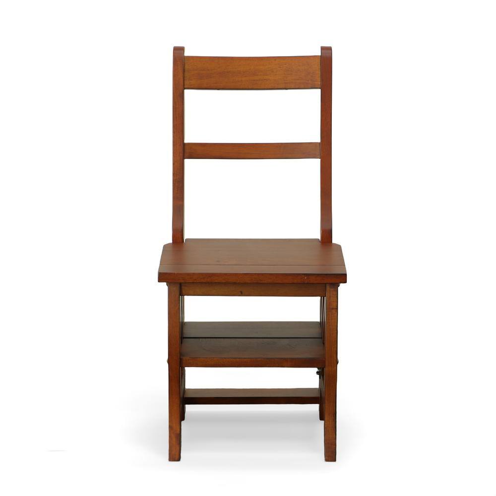 Alt View 1. Carolina Chair & Table - Folding Library Chair - Chestnut - Red.