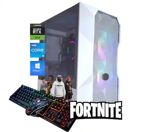 NVIDIA GEFORCE RTX 5050 intel CORE i5 Windows 11 Pro - COOLER MASTER FORTNITE