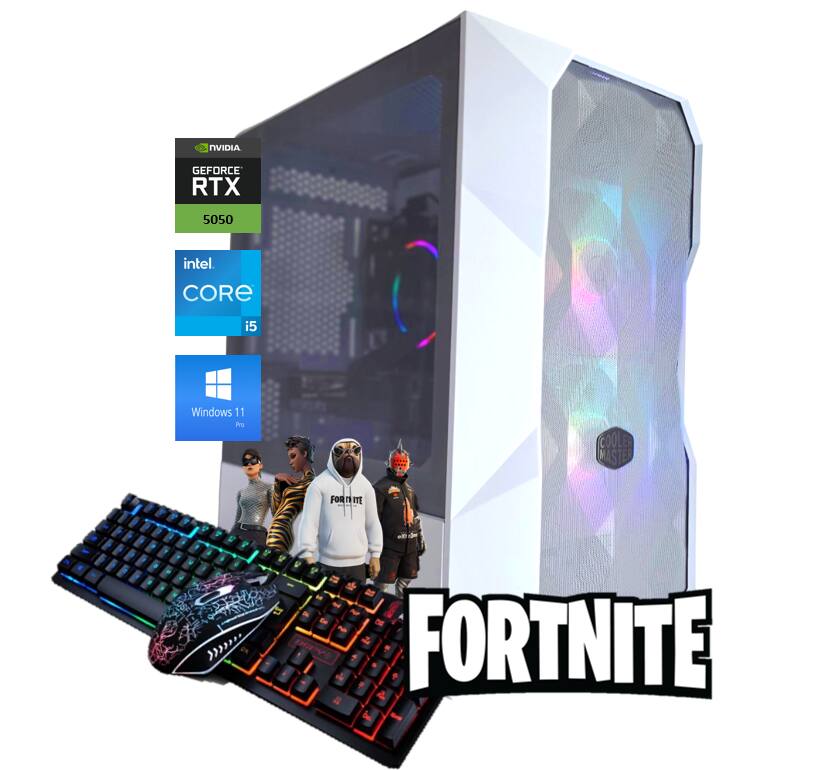 NVIDIA GEFORCE RTX 5050 intel CORE i5 Windows 11 Pro - COOLER MASTER FORTNITE