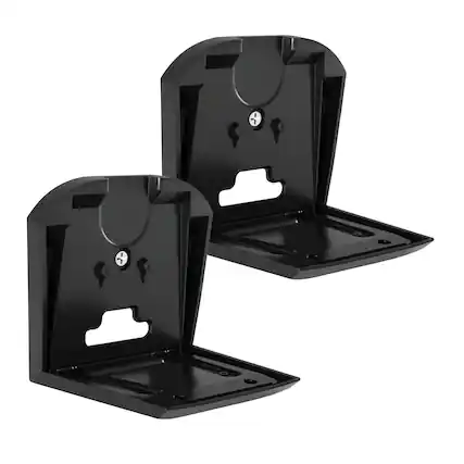 Front. Sanus - Fixed Wall Mounts for Sonos Era 300™ Speakers (Pair) - Secure and Streamlined Setup - Black.