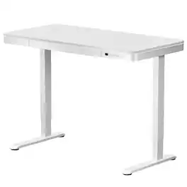 FlexiSpot - EZ2 Series 48"W Quick-Install Electric Height-Adjustable Standing Desk for Home Office - White