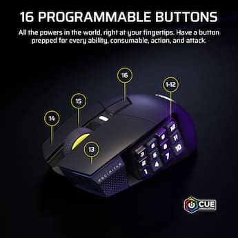 CORSAIR Scimitar Elite Wireless SE MOBA/MMO Optical Gaming Mouse CORSAIR Scimitar Elite Wireless SE MOBA/MMO Optical Gaming Mouse