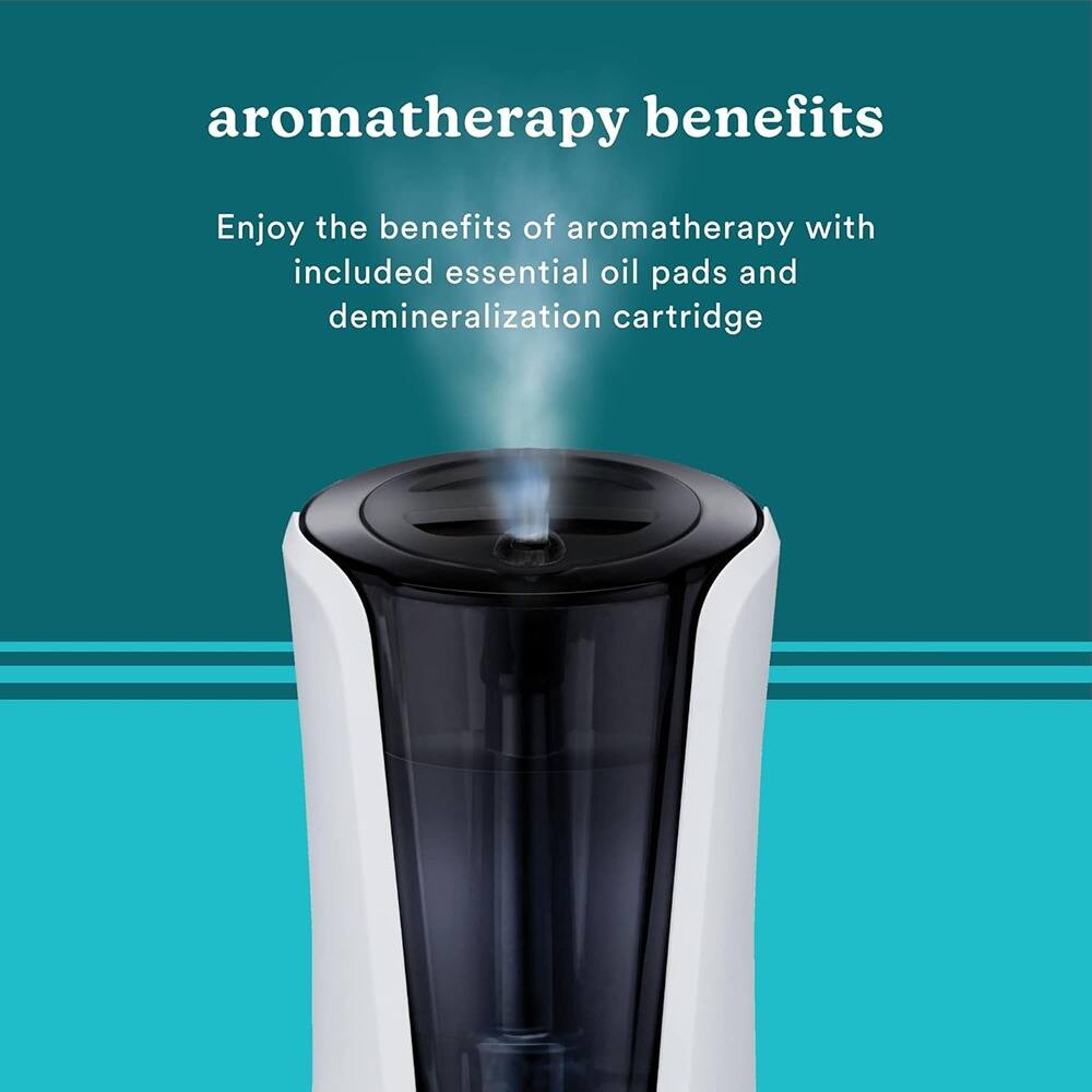 aromatherapy benefits

Enjoy the benefits of aromatherapy with included essential oil pads and demineralization cartridge